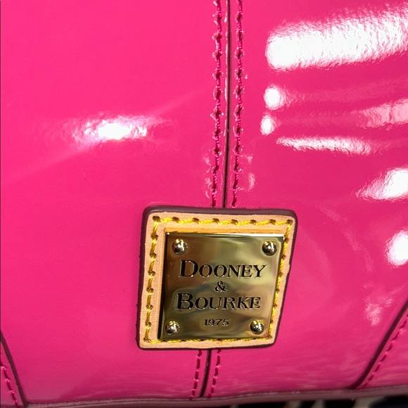 Dooney & Bourke Fuchsia Patent Leather Shoulder Bag - Picture 4 of 7